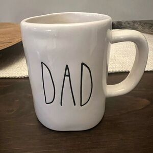 Rae Dunn White 'Dad' Ceramic Mug